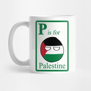 P is for Palestineball Mug